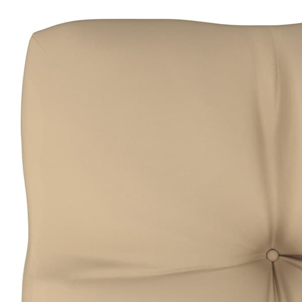 vidaXL Palldyna beige 60x60x12 cm tyg Beige