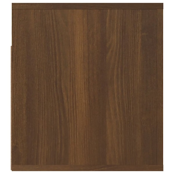 vidaXL Väggmonterade sängbord 2 st brun ek 50x36x40 cm Brun