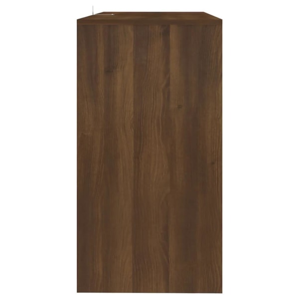 vidaXL Avlastningsbord brun ek 89x41x76,5 cm konstruerat trä Brun
