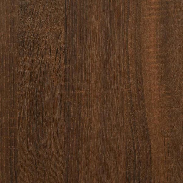 vidaXL Soffbord brun ek 102x50x44 cm konstruerat trä Brun