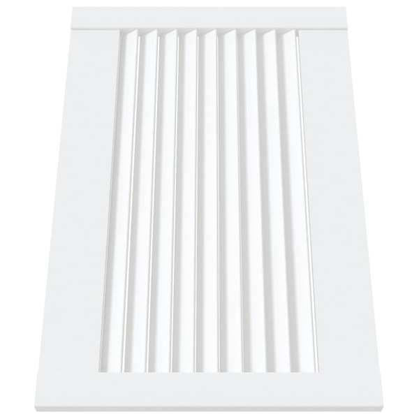 vidaXL Skåplucka lamelldesign vit 39,5x59,4 cm massiv furu Vit