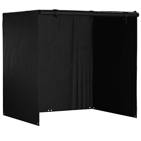 vidaXL Överdrag för hammock 12 öljetter 220x177x220 cm polyeten Svart