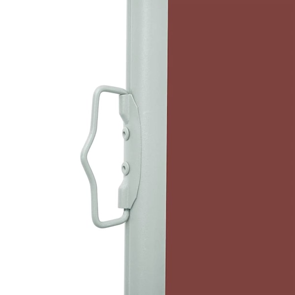 vidaXL Infällbar sidomarkis 100x500 cm brun Brun