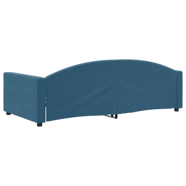 vidaXL Dagbädd blå 100x200 cm sammet Blå