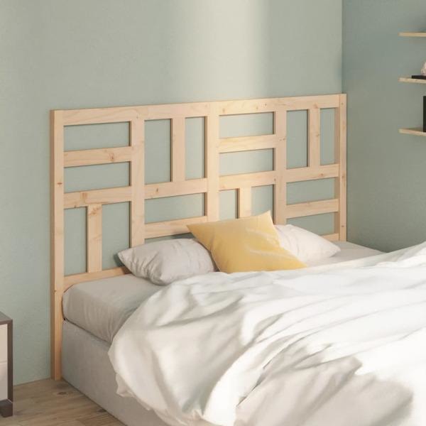 vidaXL Sänggavel 141x4x104 cm massiv furu Brun
