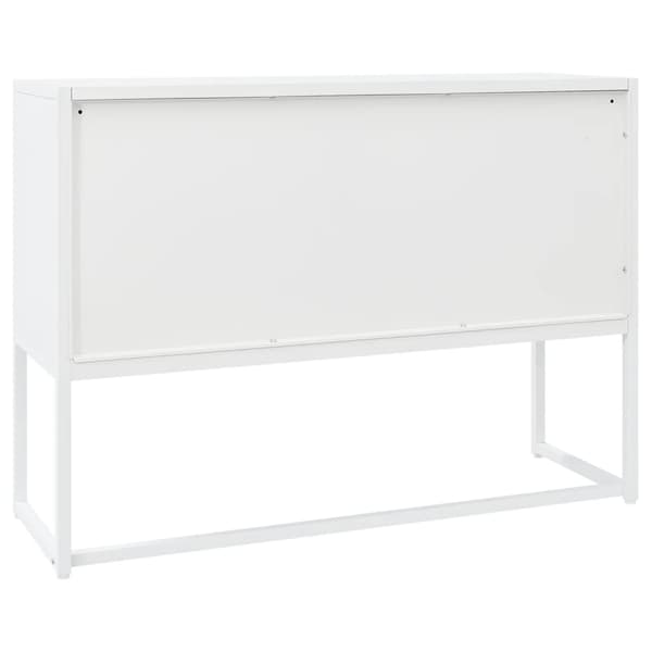 vidaXL Skänk vit 105x35x75 cm stål Vit
