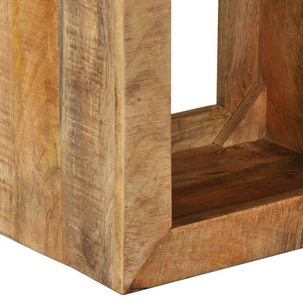 vidaXL Pall 40x30x40 cm massivt mangoträ Brun