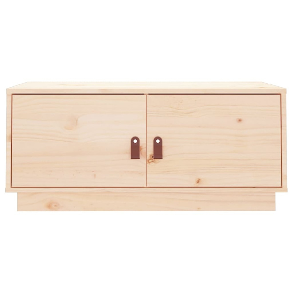 vidaXL Soffbord 80x50x35 cm massiv furu Brun