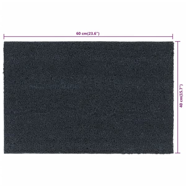 vidaXL Dörrmattor 2 st mörkgrå 40x60 cm tuftad kokos Grå