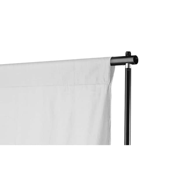 vidaXL Bakgrundsstativ med duk 500 x 300 cm vit Vit