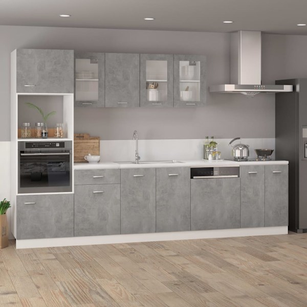vidaXL Front för diskmaskin “Lyon” betonggrå 59,5x3x67 cm grå