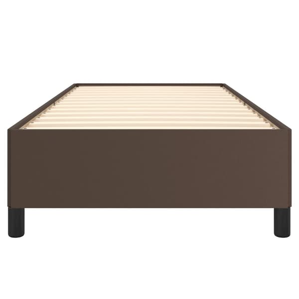 vidaXL Sängram brun 90x200 cm konstläder Brun