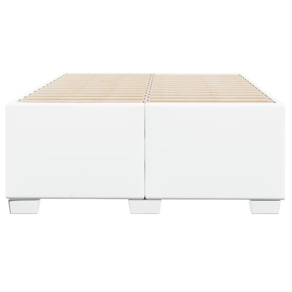 vidaXL Sängram vit 120x200 cm konstläder Vit