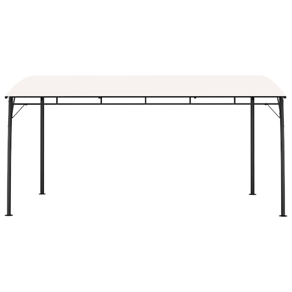 vidaXL Paviljong 4x3x2,55 m gräddvit Creme