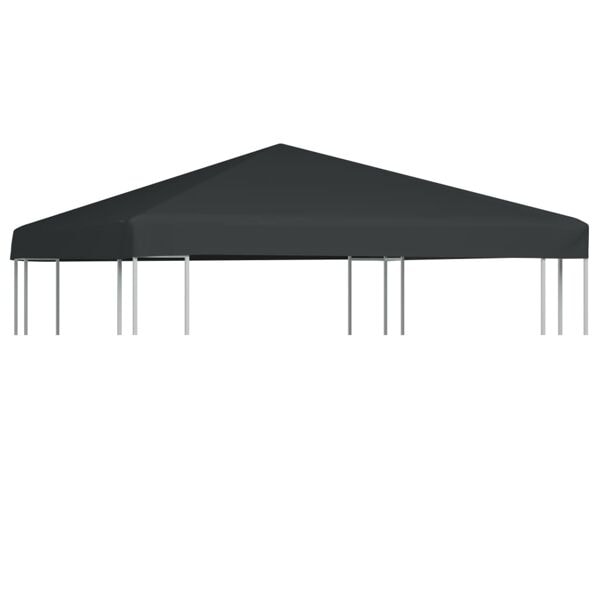 vidaXL Paviljongtak 310 g/m² 3x3 m grå grå
