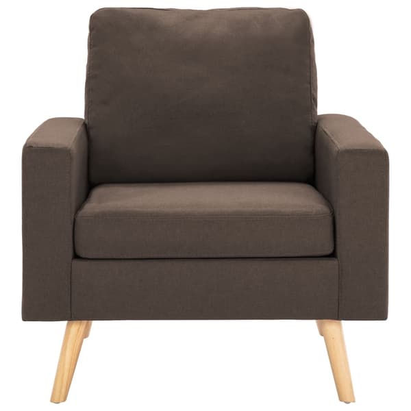 vidaXL Fåtölj brun tyg Brun