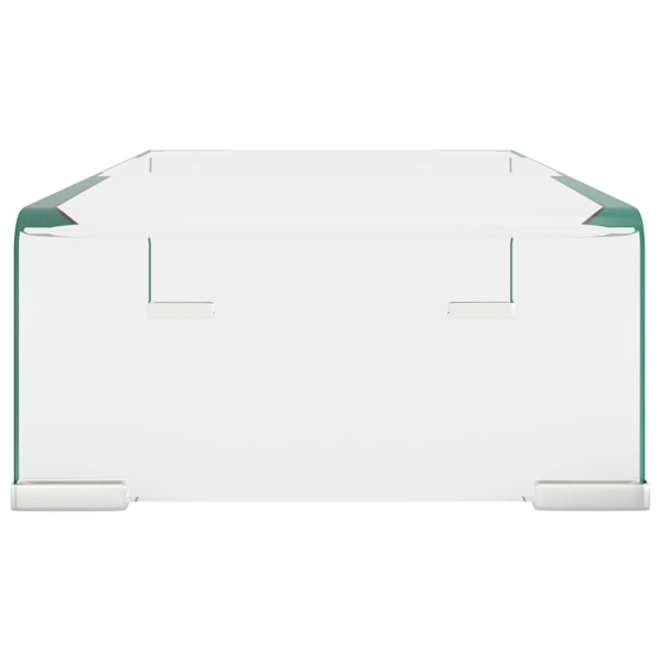 vidaXL TV-bord klarglas 40x25x11 cm Transparent