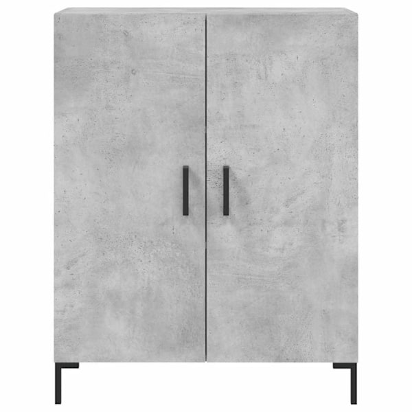 vidaXL Högskåp betonggrå 69,5x34x180 cm konstruerat trä Grå