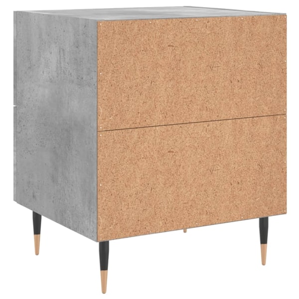vidaXL Sängbord 2 st betonggrå 40x35x47,5 cm konstruerat trä Grå