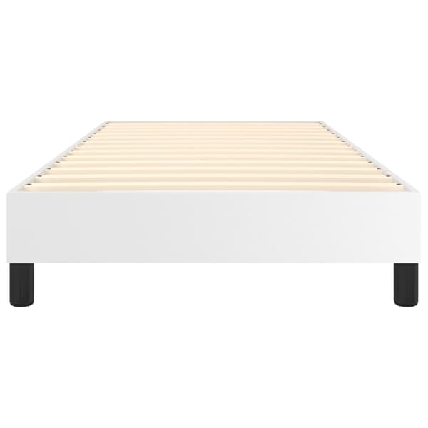 vidaXL Sängram vit 90x200 cm konstläder Vit