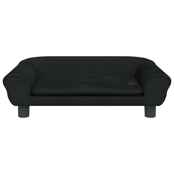 vidaXL Hundbädd svart 70x48x22 cm sammet art