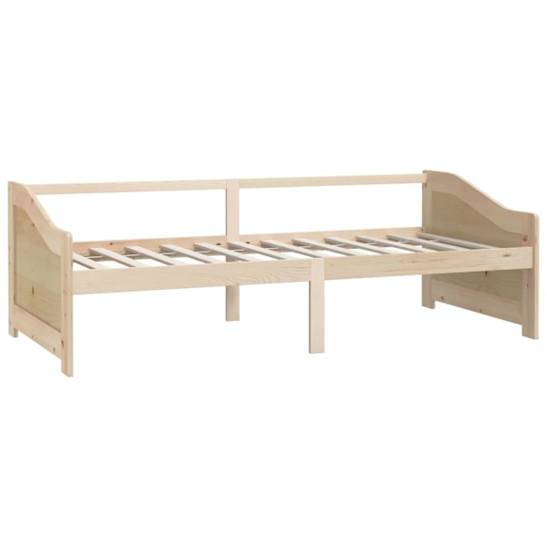 vidaXL Dagbädd 3-sits massiv furu 90x200 cm Brun