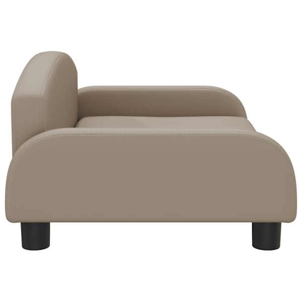 vidaXL Barnsoffa cappuccino 70x45x30 cm konstläder Brun
