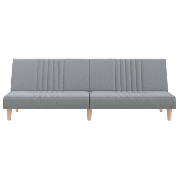 vidaXL Bäddsoffa ljusgrå tyg Grå