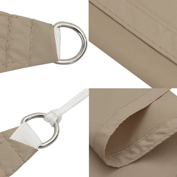 vidaXL Solsegel oxfordtyg rektangulärt 4x7 m taupe Taupe