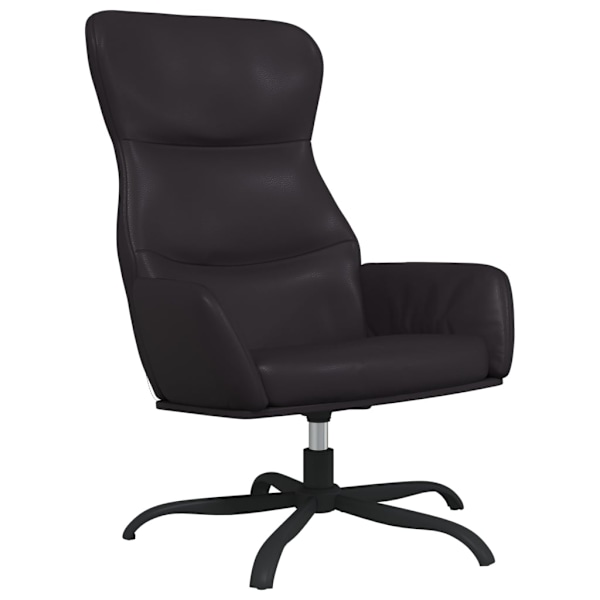 vidaXL Reclinerfåtölj svart konstläder Svart