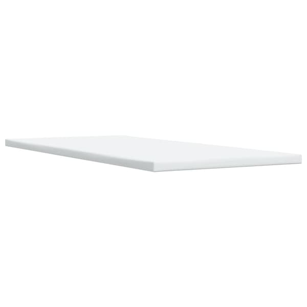 vidaXL Ramsäng med madrass gräddvit 90x200 cm tyg Kräm