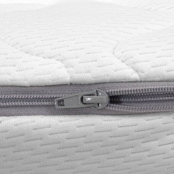 vidaXL Bäddmadrass 100x200 cm viskoelastiskt minnesskum 6 cm Vit