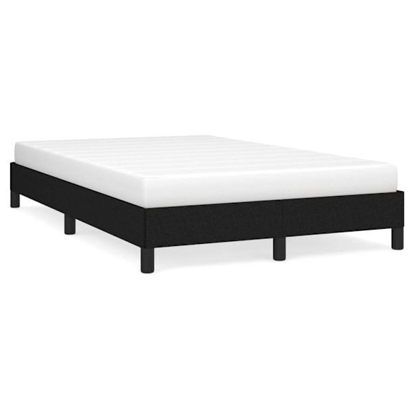 vidaXL Sängram utan madrass svart 120x200 cm tyg Svart