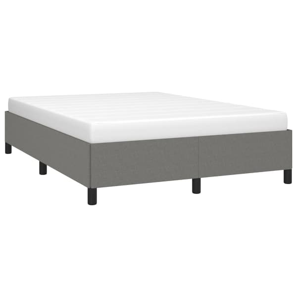 vidaXL Sängram mörkgrå 140x190 cm tyg Grå