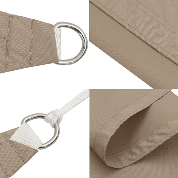 vidaXL Solsegel oxfordtyg rektangulärt 2,5x3,5 m taupe Taupe