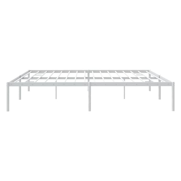 vidaXL Sängram metall vit 180x200 cm Vit