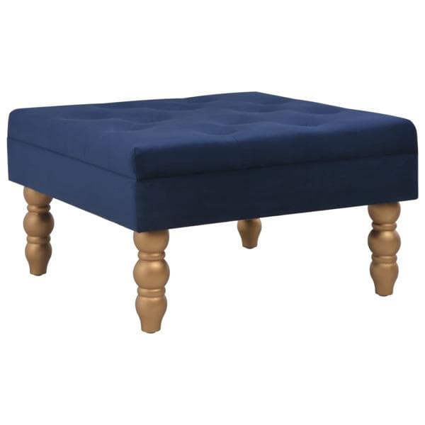 vidaXL Pall marinblå 60x60x36 cm sammet Blå