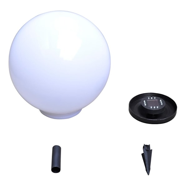 vidaXL Utomhuslampor 2 st LED 40 cm med markspett Vit