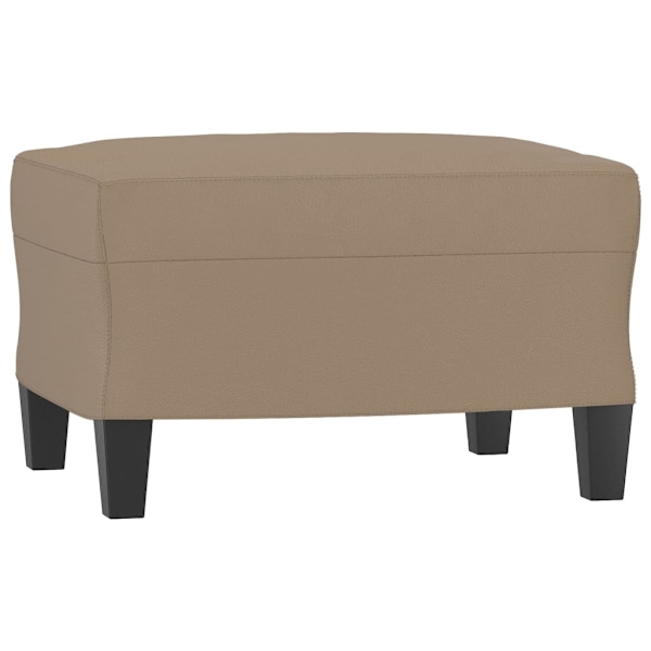 vidaXL Fotpall cappuccino 60x50x41 cm konstläder Brun