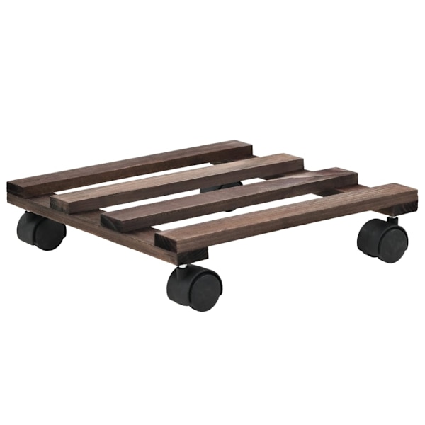 vidaXL Blomvagnar 4 st cederträ 25x25 cm Brun