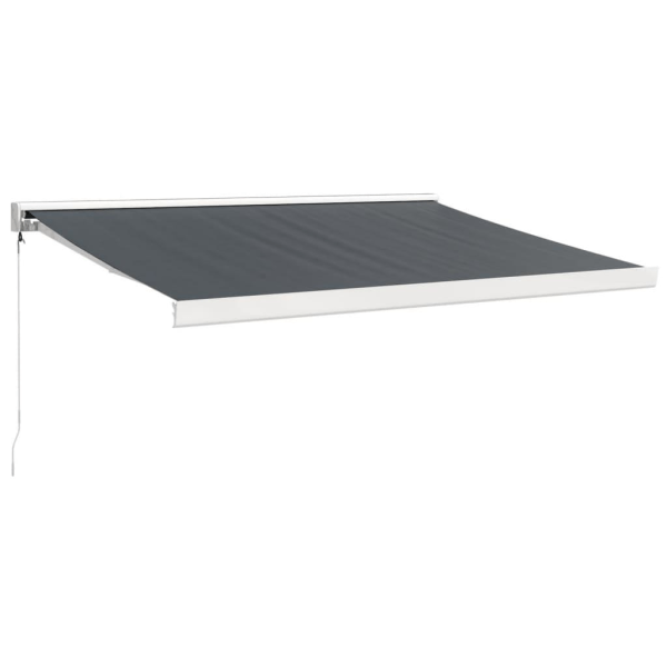 vidaXL Markis infällbar antracit 3x2,5 m tyg&aluminium Antracit