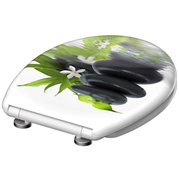 SCHÜTTE Toalettsits med mjuk stängning duroplast JASMIN multifärg