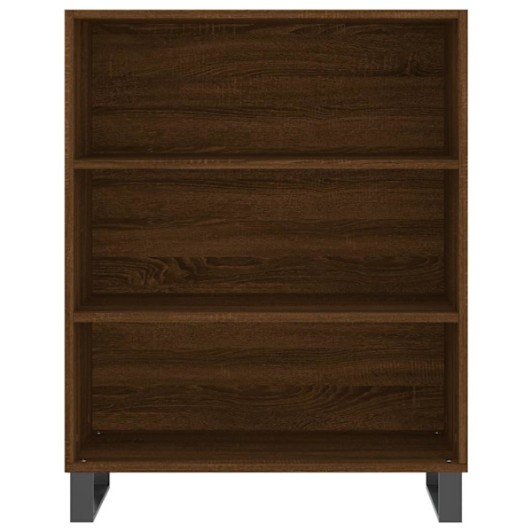 vidaXL Högskåp brun ek 69,5x34x180 cm konstruerat trä Brun