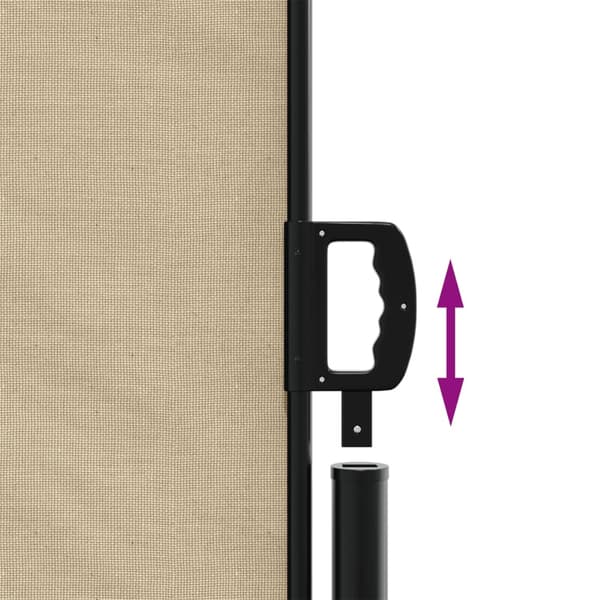 vidaXL Indragbar sidomarkis beige 220x300 cm Beige
