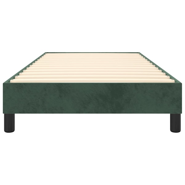 vidaXL Sängram utan madrass mörkgrön 90x200 cm sammet Grön