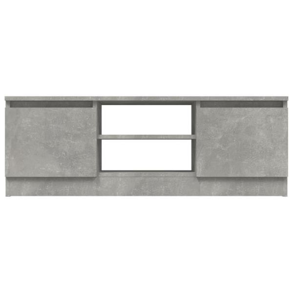 vidaXL Tv-bänk med dörr betonggrå 102x30x36 cm Grå