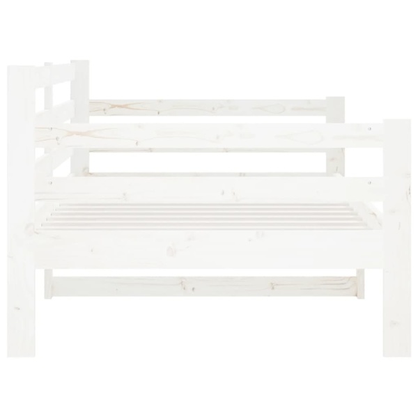 vidaXL Dagbädd vit 90x190 cm massiv furu Vit