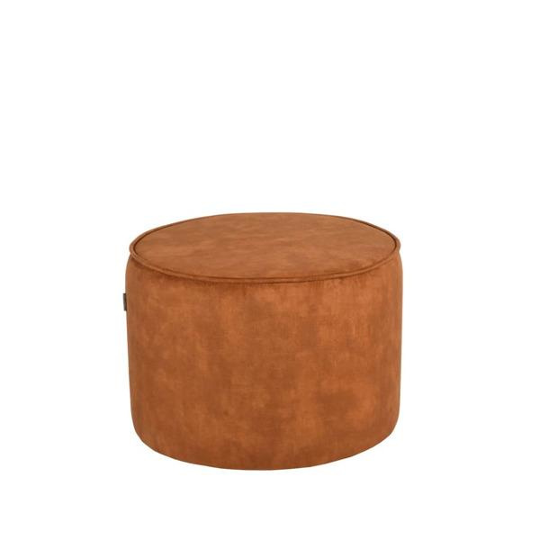 LABEL51 Sittpuff Tibo 55x55x40 cm ockrafärgad velour Orange