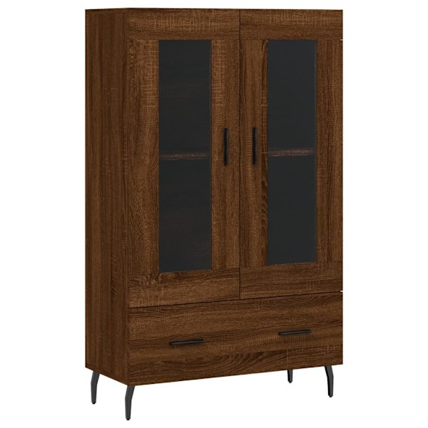 vidaXL Högskåp brun ek 69,5x31x115 cm konstruerat trä Brun