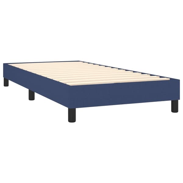 vidaXL Ramsäng med madrass blå 80x200 cm tyg Blå